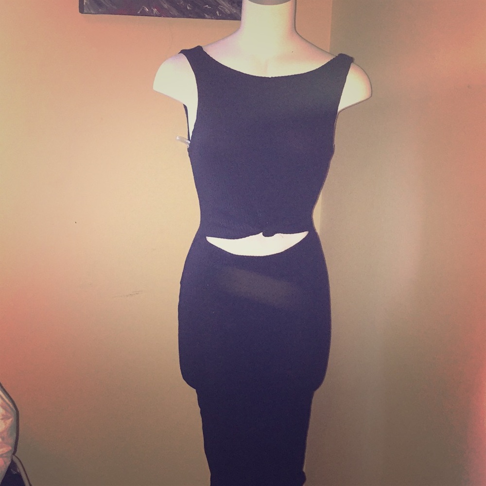 Black cocktail dress